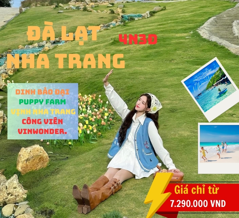 Tour Đà Lạt - Nha Trang 4 ngày 3 đêm từ Hà Nội [Bay Vietnam Airlines] 