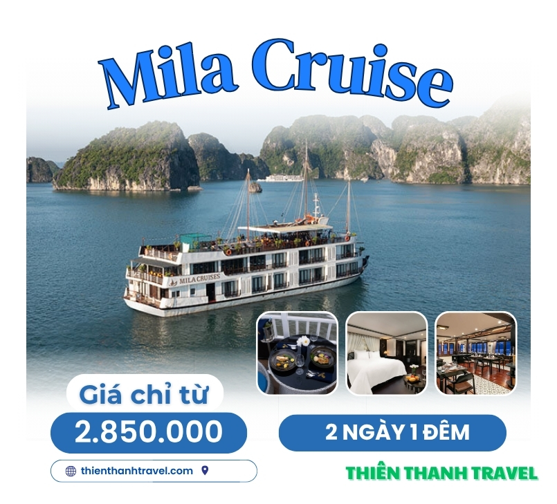 Du Thuyền Mila Cruise 2 Ngày 1 Đêm – Hành Trình Khám Phá Vịnh Hạ Long Tuyệt Đẹp