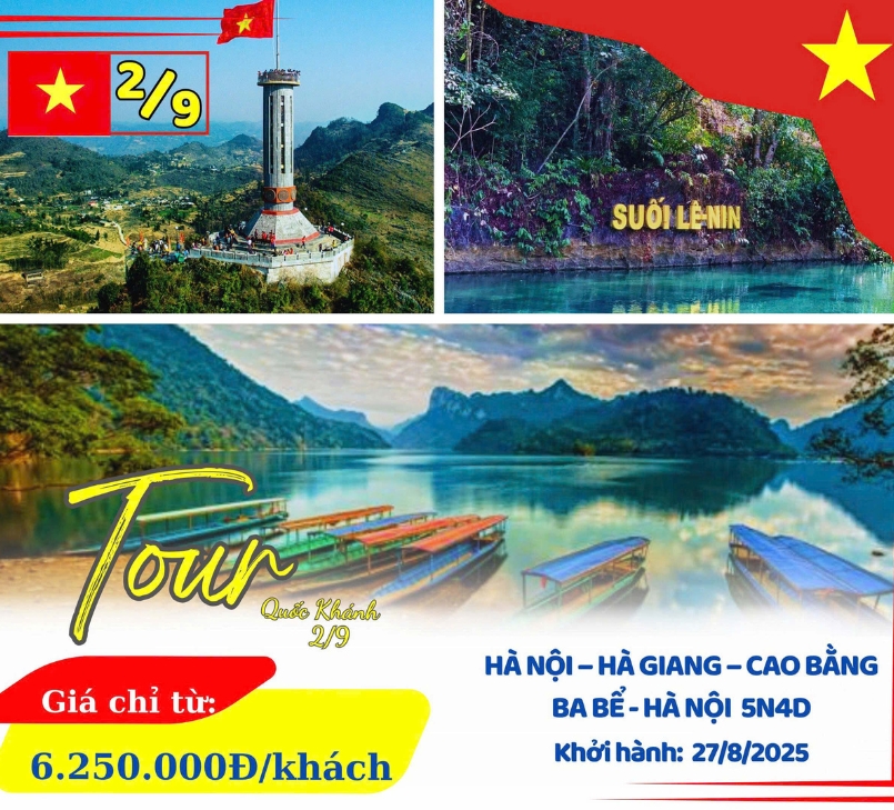 Tour Đông Bắc: Hà Giang – Cao Bằng – Ba Bể 5 ngày 4 đêm từ Hà Nội- Quốc Khánh 2/9