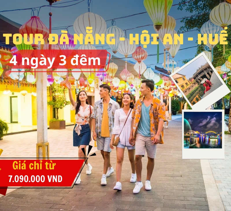 Tour Đà Nẵng - Huế - Hội An 4 ngày 3 đêm từ Hà Nội [Bay Vietnam Airlines] 