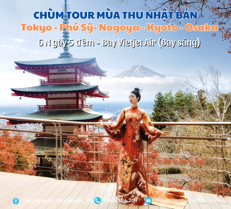 HÀ NỘI - TOKYO – NÚI PHÚ SỸ - NAGOYA – KYOTO - OSAKA 6N5D (Vietjet Air Bay sáng)