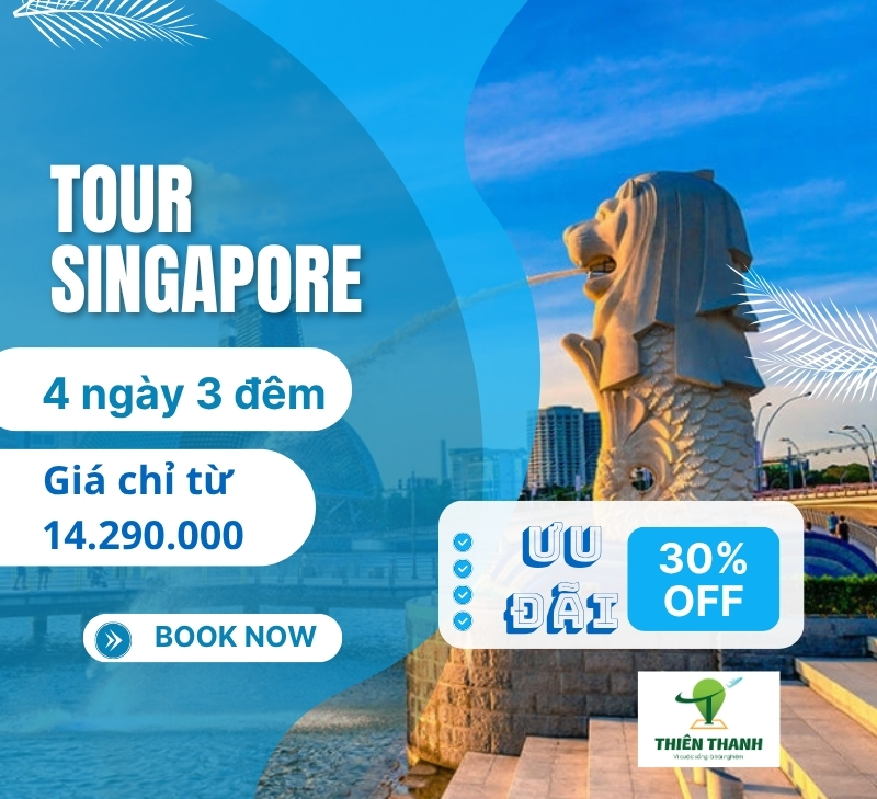Tour du lịch Singapore 4 ngày 3 đêm từ Hà Nội [Bay Vietjet] giá rẻ nhất 2025