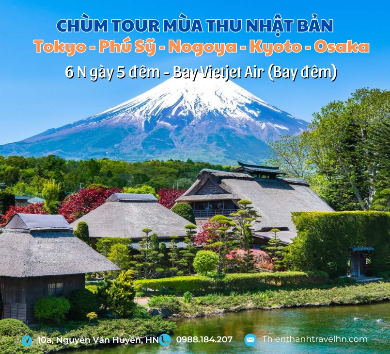 TOKYO – NÚI PHÚ SỸ - NAGOYA- KYOTO – OSAKA 6N5D (VIETJET AIR BAY TỐI)