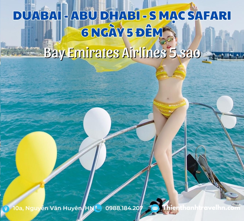 Tour Hà Nội - Dubai – Abu Dhabi – Sa Mạc Safari 6N5D (Bay Emirates Airlines 5 sao)
