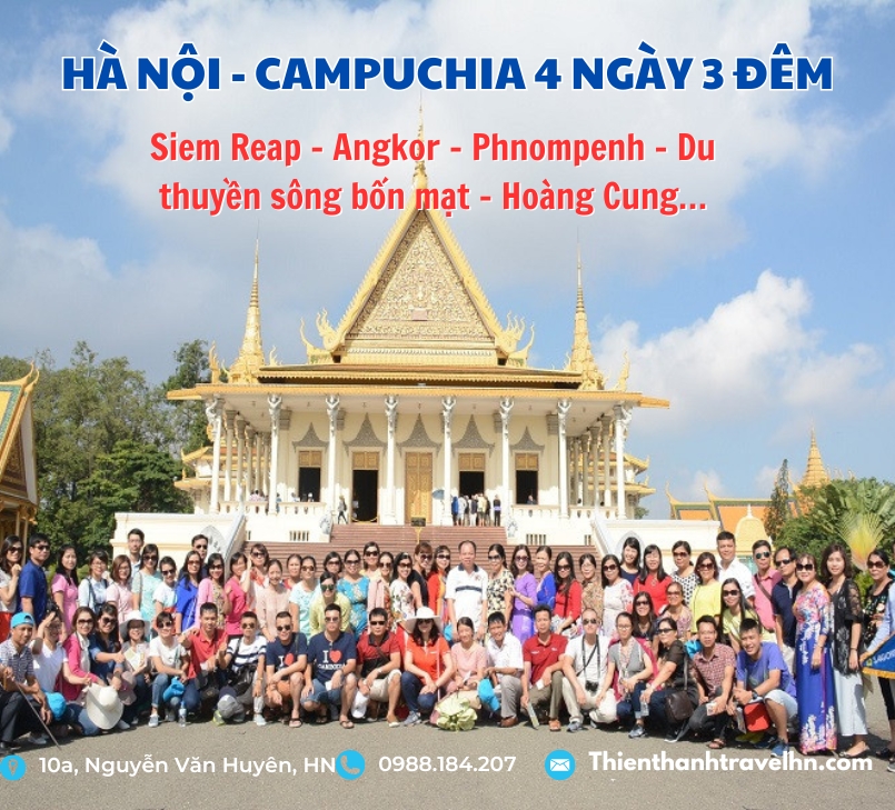 Tour Hà Nội - Campuchia 4 Ngày 3 đêm (Bay Vietjet Air)
