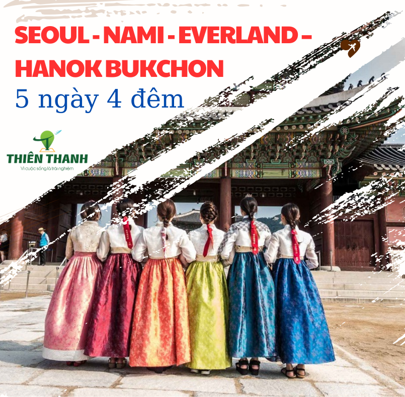  Tour du lịch Hàn Quốc: Hà Nội - Seoul -  Nami - Everland –Hanok Bukchon 5 ngày 4 đêm [Vietnam Airlines] 