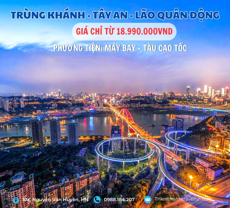 TOUR TRÙNG KHANH - TÂY AN - LAO QUÂN ĐỘNG 6 NGÀY 5 ĐÊM