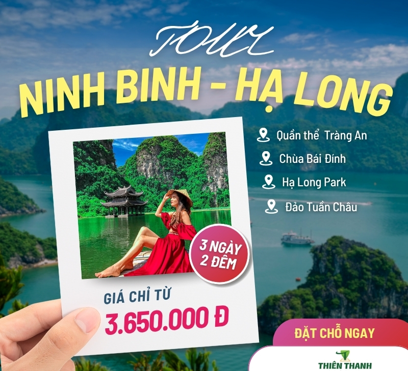 Tour Hà Nội - Hạ Long - Ninh Bình 3 ngày 2 đêm từ Hà Nội, hành trình khám phá Di sản Thiên nhiên tuyệt đẹp