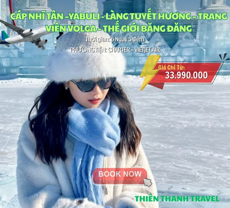 Tour Cáp Nhĩ Tân 6 Ngày 5 đêm| Yabuli - Làng Tuyết Hương, khám phá thiên đường Băng tuyệt đẹp