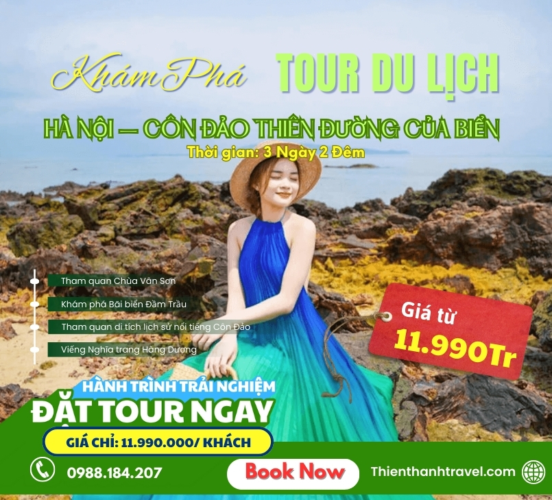 Tour Hà Nội - Côn Đảo 3N2Đ trọn gói| Hành trình về mảnh đất Anh hùng