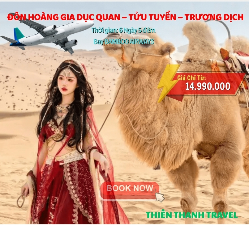 Tour Đôn Hoàng – Gia Dục Quan – Tửu Tuyền - Con đường Tơ Lụa huyền bí 6N5Đ giá tốt nhất