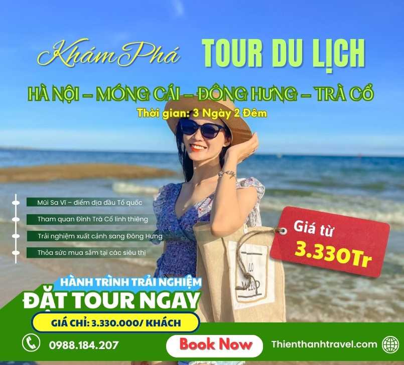 Tour Móng Cái - Trà Cổ - Đông Hưng 3N2Đ | Check-in Biển Địa Đầu, Dạo Phố Trung Hoa
