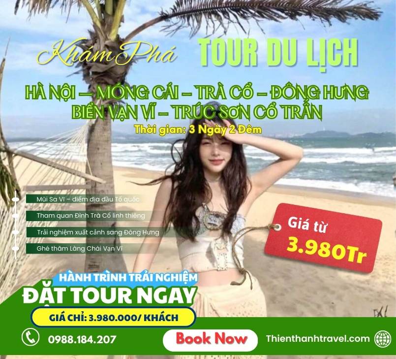 Tour Móng Cái - Trà Cổ - Đông Hưng 3N2Đ từ Hà Nội trọn gói & giá tốt