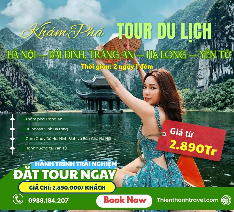 Tour Ninh Bình – Hạ Long – Yên Tử 2N1Đ trọn gói - Giá Ưu Đãi