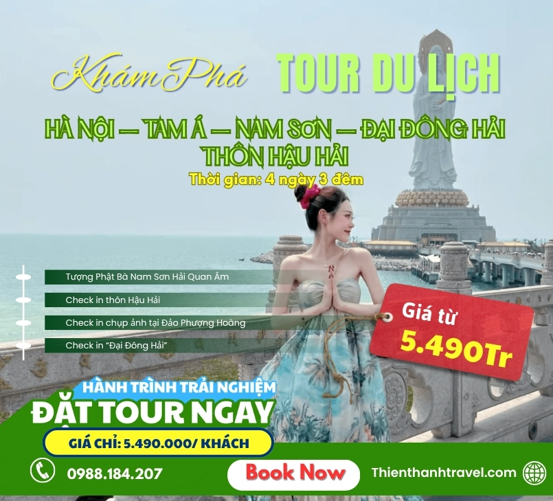 Tour Đảo Hải Nam 4 ngày 3 đêm| Tam Á – Đại Đông Hải - Đảo Phượng Hoàng