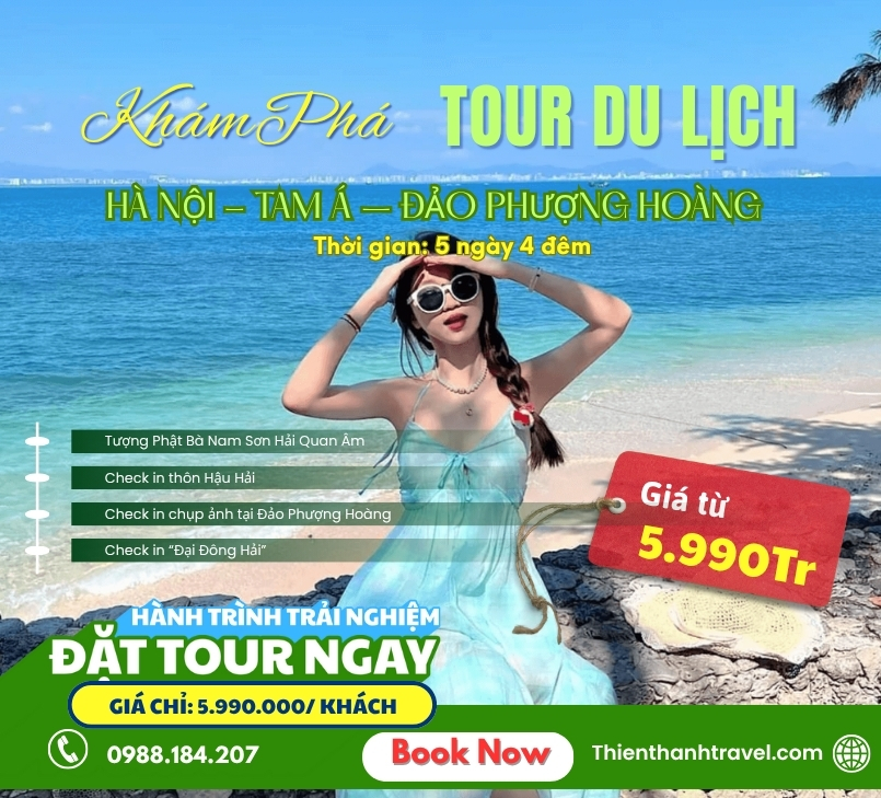 Tour Đảo Hải Nam - Tam Á – Đảo Phượng Hoàng 5 ngày 4 đêm từ Hà Nội với ưu đãi du lịch 2025, giá tốt nhất