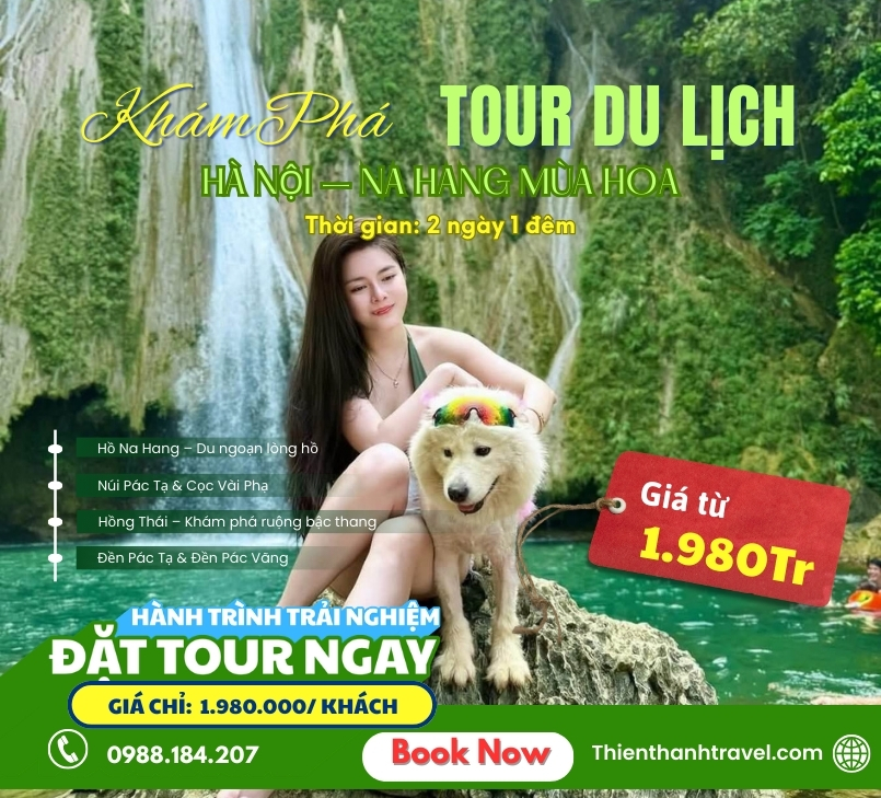 Tour Na Hang 2N1Đ Từ Hà Nội Trọn Gói, Check-in Mùa Hoa Lê trắng 2026