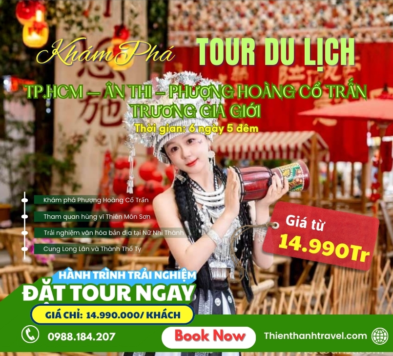 Tour TP.HCM – Ân Thi – PHCT – TGG 6N5Đ | Khám phá cổ trấn 1300 năm tuổi