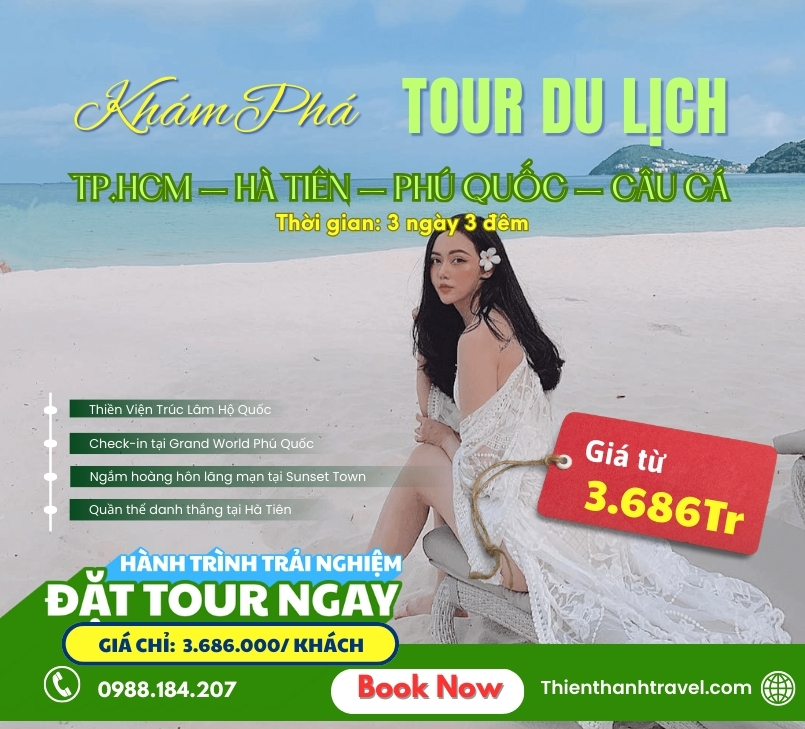 Tour TP.HCM – Hà Tiên –  Đảo Ngọc Phú Quốc 3N3Đ| Tàu cao tốc
