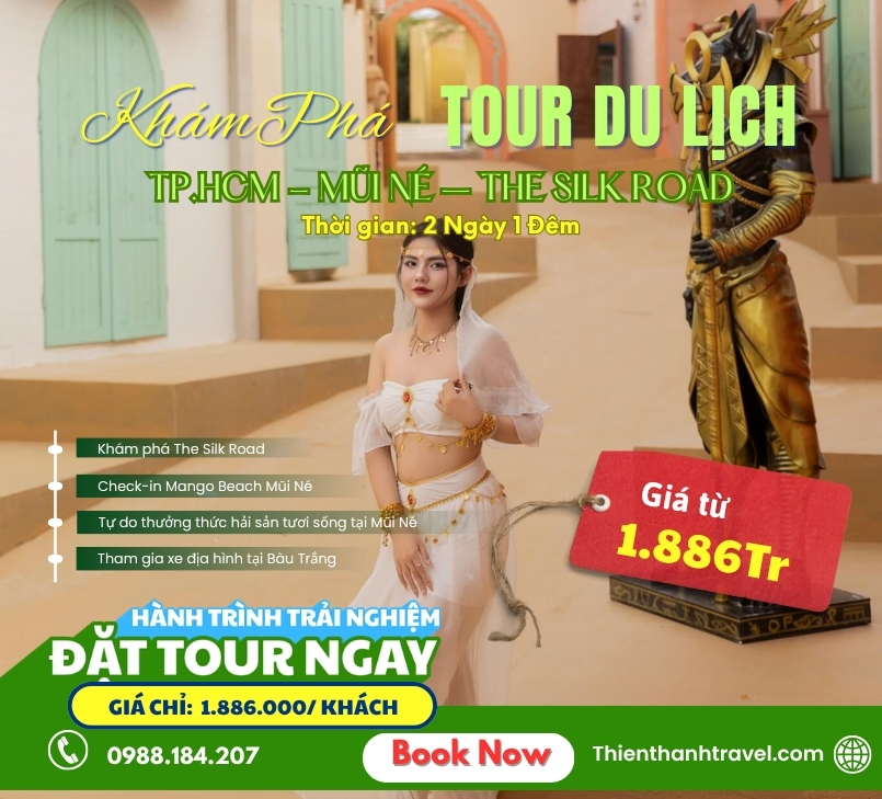 Tour TP.HCM – Mũi Né 2N1Đ: Khám Phá The Silk Road Độc Đáo