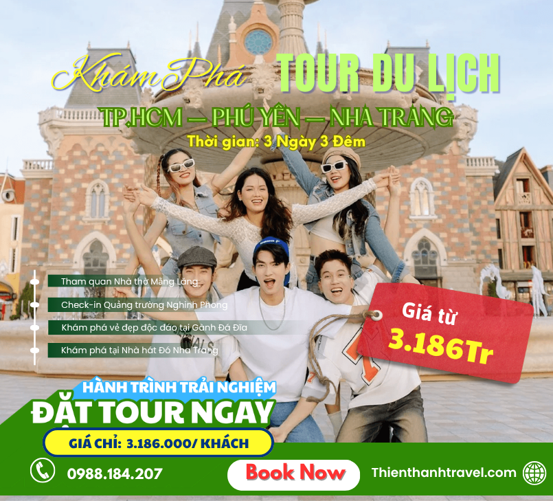 Tour TP.HCM – Phú Yên – Nha Trang 3N3Đ Trải Nghiệm Vinpearl Harbour 